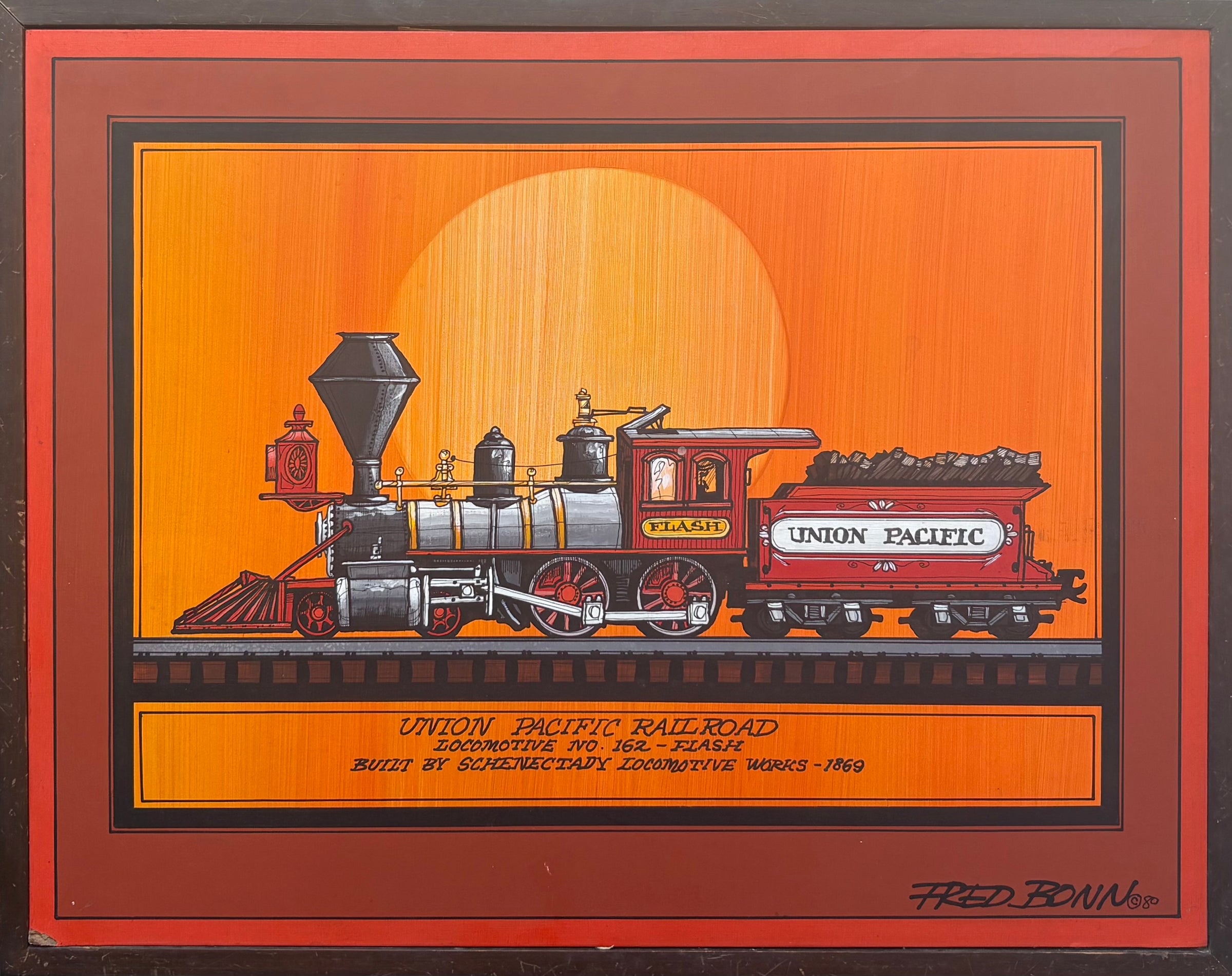 Fred Bonn - Union Pacific Railroad (Painting) - Ethos Arts Inc.