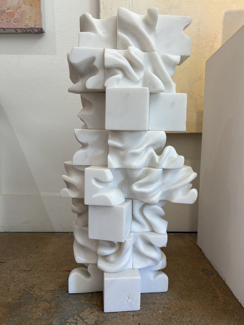 Marton Varo - Vertical Cubes (Sculpture) - Ethos Arts Inc.