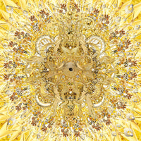 JT Burke - Yellow-Gold Bling Burst, 2020 (Digital Print) - Ethos Arts Inc.